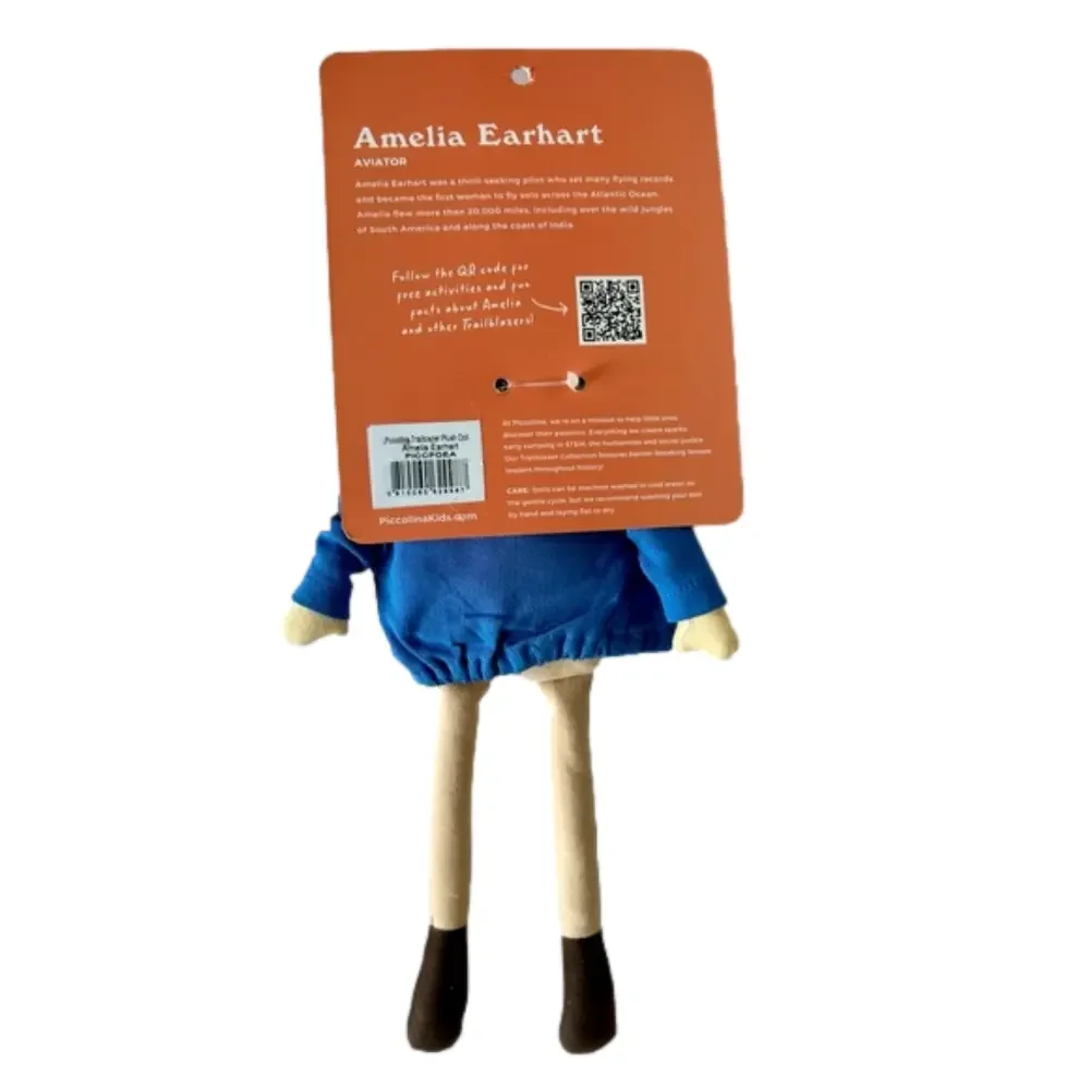 Piccolina Amelia Earhart Aviator Trailblazer Plush Doll Plushie Female NEW